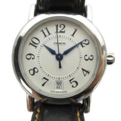 コーチ 腕時計 クロノグラフ トノー型 メンズ クォーツ 中古品 (89085 