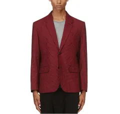 MARCJACOBS(マークジェイコブス) レッド ブラック CHECK シルク ブレーザー ジャケットのサムネイル