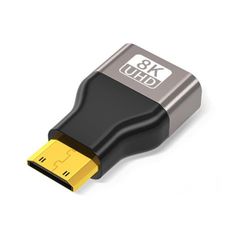 Mini HDMI to HDMI 変換 アダプタ 8K ミニHDMIオス-HDMIメス 金メッキ 4K@60Hz 3D ラップトップ/カメラ/ノートPCなどデバイス対応