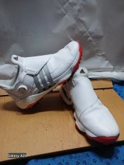 美品人気adidas IH2203ゴルフシューズ BOA ホワイト レッド27 - メルカリ