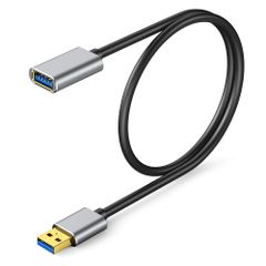 USB3.0 延長ケーブル USB-A オス-メス 最大5Gbps 高速データ転送 金属コネクタ ゲーム機・USBメモリ・キーボード・プリンター・カメラ対応（0.5m）