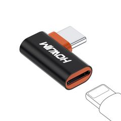 HOWJIM ライトニング タイプC 変換 USB C l字 8A PD100W 急速充電＆データ転送(PC間のみ) Light-ning メス to Type-C オス 充電インジケータ i-OSからタイプC変換コネクタ M-acBook Phon ...