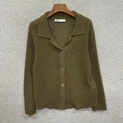 ザラ ZARA カジュアル メッシュ ニット カーディガン M A07726