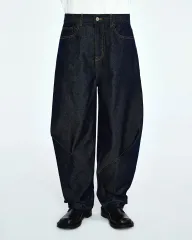ADER ERROR ディクリーズ バルーンフィット スリットLINE 딥Indigo デニムパンツ A5のサムネイル