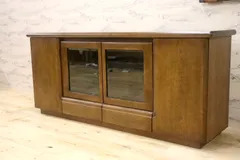 【70S】昭和レトロ オールドカリモク 木製キャビネット ヴィンテージ 国産家具 カリモク家具 ヴィンテージ キャビネット 【公式通販】