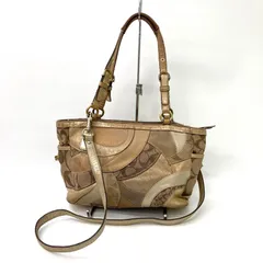 【COACH】コーチ ハンドバッグ ショルダーバッグ 2WAY ゴールドカラー パッチワーク☆