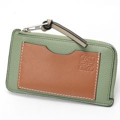 ロエベ / LOEWE　アナグラム バーティカル ウォレット スモール / 三つ折り財布　C821S33X07　ペブルグレインカーフ　ライトゴースト 【中古】 商品番号 S-159568 LOEWE - ロエベ / LOEWE アナグラム バーティカル ウォレット スモール