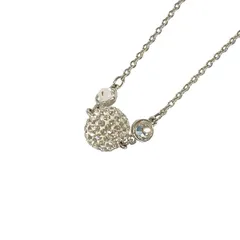 SWAROVSKI(スワロフスキー) ネックレス美品  - クリア×シルバーのサムネイル