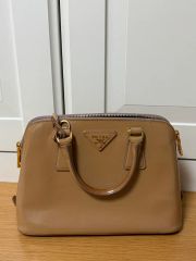 s70【美品】保存袋付 プラダ 三角ロゴ プロムナード サフィアーノ 2way