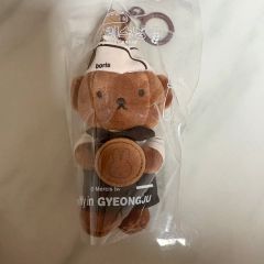 韓国 慶州 限定 】 もち麦パン職人 ボリス ぬいぐるみ キーホルダー