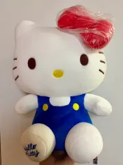 ハローキティ ぬいぐるみ ブルー オーバーオール