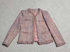ANAYI アナイ ノーカラーツイードジャケット ジュールトゥルニエ社製