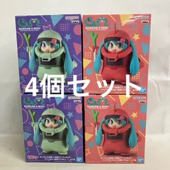 未開封 初音ミク ガンダム45周年 ザクぐるみ シャアザクぐるみ フィギュア 4個セット SF5173 c107