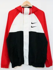 【中古】 NIKE メンズブルゾン XL NIKE/AS M NSW SWOOSH WOVEN JACKET/XL/赤 レッド/DD1089-657