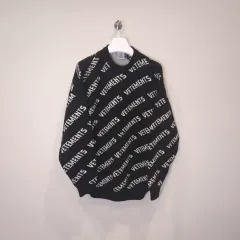 中古/正規品 VETEMENTS ヴェトモン モノグラム ウール ニット XSのサムネイル