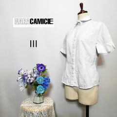 極美品】ナラカミーチェ♦️夏✨完売✨プリントボウタイ半袖ブラウス