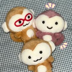 3体セット】市川市動植物園 くじ4等 ニホンザルぬいぐるみ パンチくん