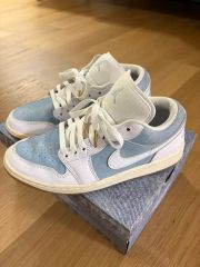 NIKE AIR JORDAN 1 LOW SE デニム ウォーンブルー 27 - メルカリ