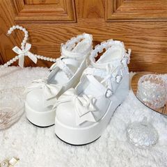 evelyn エブリン 厚底リボンローファー Mサイズ - メルカリ