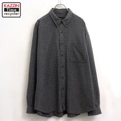 00s Eddie Bauer チェック柄 ボタンダウン チェック柄 長袖シャツ メンズ 表記XLサイズ