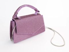 新品未使用 ZARA ラインストーン ハンドバッグ ピンク - メルカリ