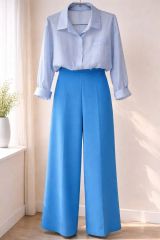 SUITSELECT 夏用細身スラックス2セット （ダークブルー、ライトグレー