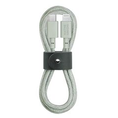 【新品】 NATIVE UNION [ネイティブユニオン] BELT Cable USB-C to ライトニング データ同期 急速充電ケーブル [MFi認証] iPhone/iPad対応 (1.2m)(Sage) 0