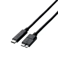 【新品】 エレコム USBケーブル Type C (USB C to Micro B) 1.0m USB3.1認証品 3A出力 最大10Gbps ブラック USB3-CMB10NBK 0