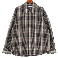 エルムード LMOOD クワムラ チェック シャツ 48 / k3848