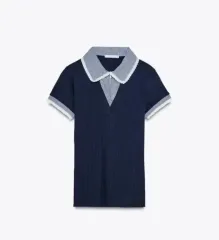 ZARA ザラ ピーターパン カラー ゴージ Tシャツ 森ガール