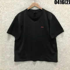 FILA フィラ ブラック 半袖 Tシャツ L