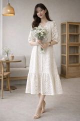ollun flower lace cami set dress - メルカリ