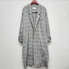 Vlas Blomme（ヴラスブラム）リネンヘリンボーンワークコート - メルカリ