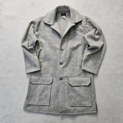 A18761 未使用 ジェニーギャルソン 配色切替刺繍花柄シャツコート 青系