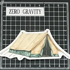 K348　アウトドア・キャンプ防水ステッカー ZEROGRAVITY