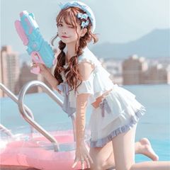 シルキーシャボンチェックビキニ Malymoon マリームーン コスプレ 水着