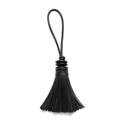 SAINT LAURENT レザータッセルチャーム ブラック - メルカリ