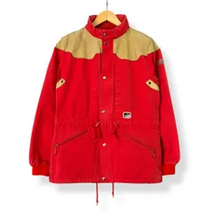 80s~ EIDER Made in FRANCE フランス製 レザー切り替え ダックジャケット 古着 アウトドア No.A084のサムネイル