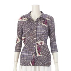 LEONARD FASHION 千鳥格子柄 七分袖シャツ M コットン 日本製 - メルカリ