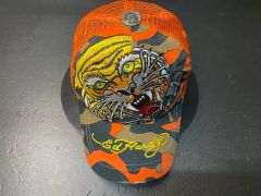 エド ハーディ Ed Hardy タイガー 刺繍 迷彩 カモ メッシュキャップ