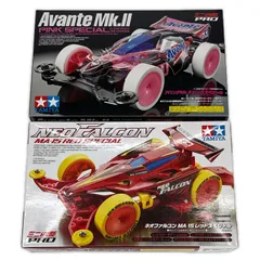 TAMIYA 2点 まとめ売り ミニ四駆PRO アバンテMk.II ピンクスペシャル (クリヤーボディ) MSシャーシ ネオファルコン MA-15 レッドスペシャル プラモデル