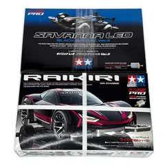 未使用 TAMIYA 2点 まとめ売り ミニ四駆PRO サバンナレオ ブラックスペシャル Ver.II ライキリ プラモデル