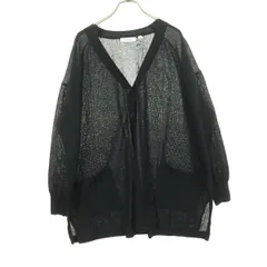 niko and... ニコアンド 長袖 Vネック カーディガン M ブラック レディース 古着