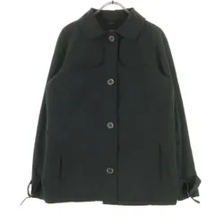 美品 LANDS' END ランズエンド 長袖 ナイロン ステンカラーコート M ブラック レディース 古着のサムネイル