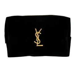 【SAINT LAURENT】サン ローラン メイクポーチ ノベルティー グッズ ブラック【中古】USED-SA【9304】のサムネイル