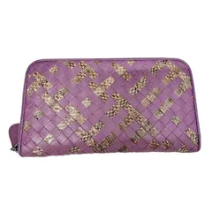 新品未使用✨　ボッテガヴェネタ　イントレチャート　パイソン　長財布　レザー BOTTEGA VENETA ボッテガヴェネタ イントレチャート・パイソン