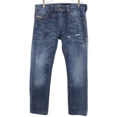 DIESEL ディーゼル THAVAR スリム スキニーデニムパンツ W28 ウォッシュブルー ジーンズ メンズ 古着