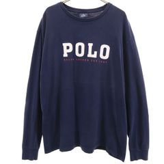 90s ポロジーンズ フェード感あり ロンT 長袖Tシャツ S（日本のM位 