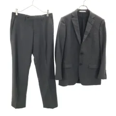 Calvin klein カルバンクライン ストライプ柄 スーツ 上下 セットアップ 34 グレー メンズ 古着