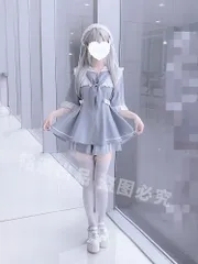 人気商品 半袖　2way 姫袖 長袖　セットアップ　サブカル　服　天使界隈　パステルブルー　量産型　サイバー　y2k　地雷系　原宿　渋谷　推し活　病みかわ　かわいい　水色界隈　パーカー　トップス　ジャージ　地雷系　ゆったり　ガーリー系　アウター　ロリータ　フリ